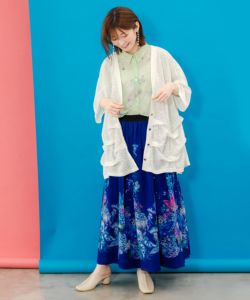 iS ScoLar - iS ScoLar 花柄ジャガードニットカーディガン iS ScoLar カーディガン SALE is イズ スカラー 551210 花柄