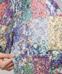 花・ヒョウ柄 2柄展開レースカーディガン-14