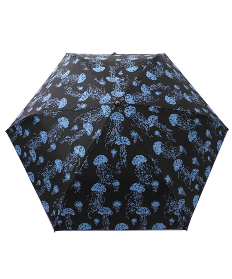 クラゲ柄 晴雨兼用UVカット折り畳み傘-7