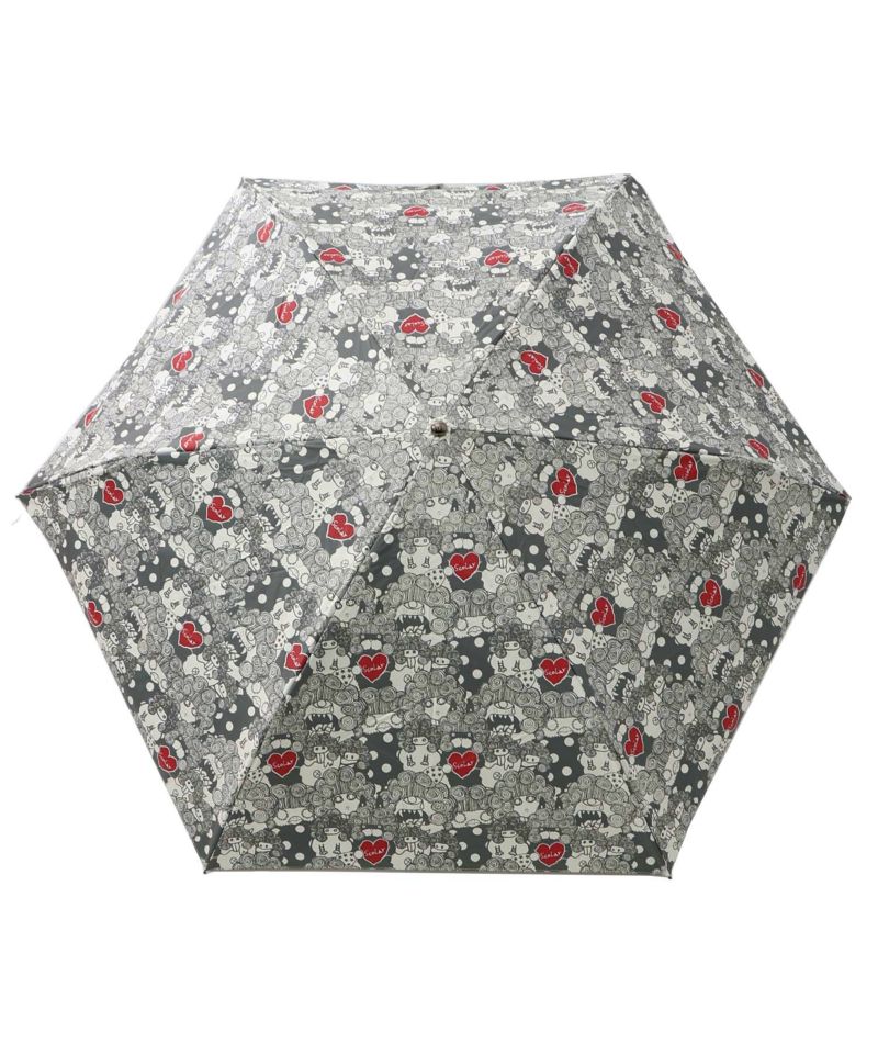 スカラーちゃん総柄 晴雨兼用UVカット折り畳み傘-10