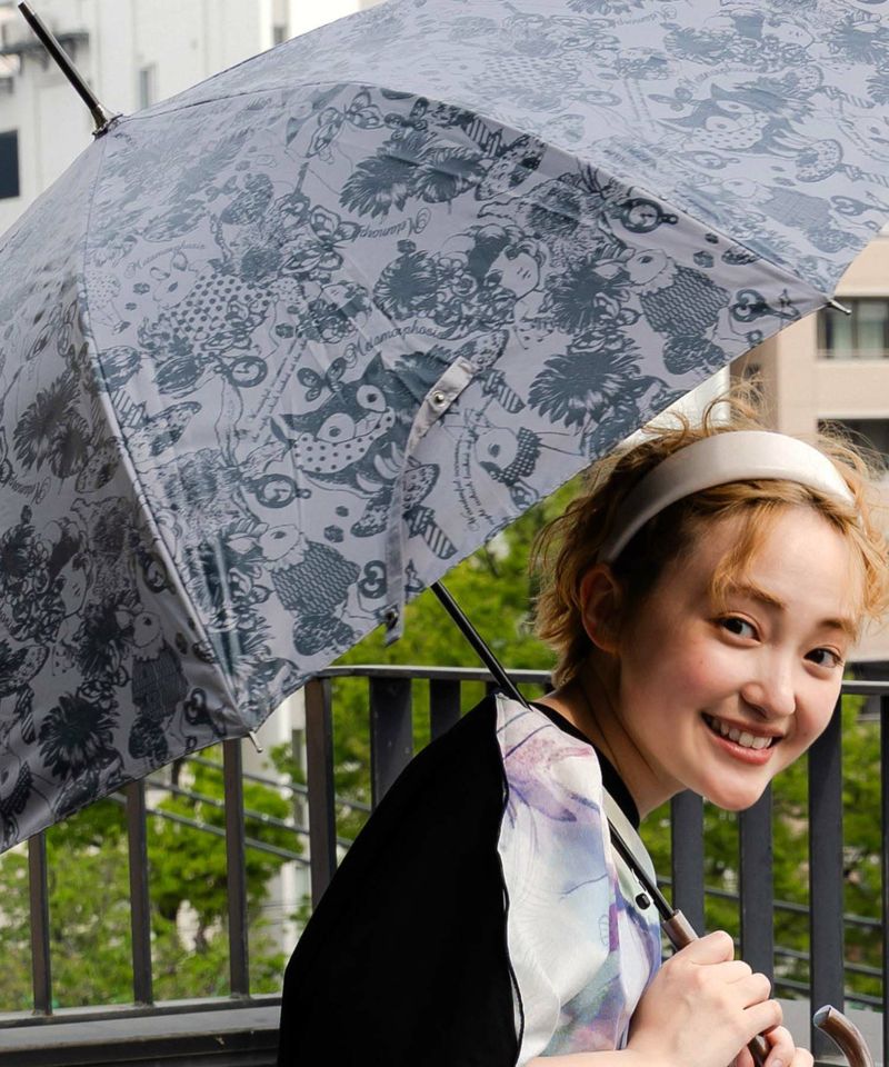 メルヘン柄 晴雨兼用UVカット傘-5