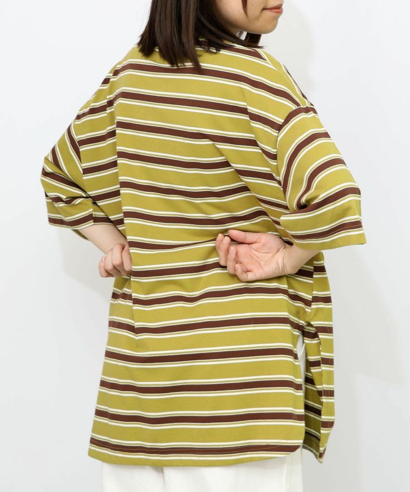 子探しパパラビル ボーダーTシャツ-8