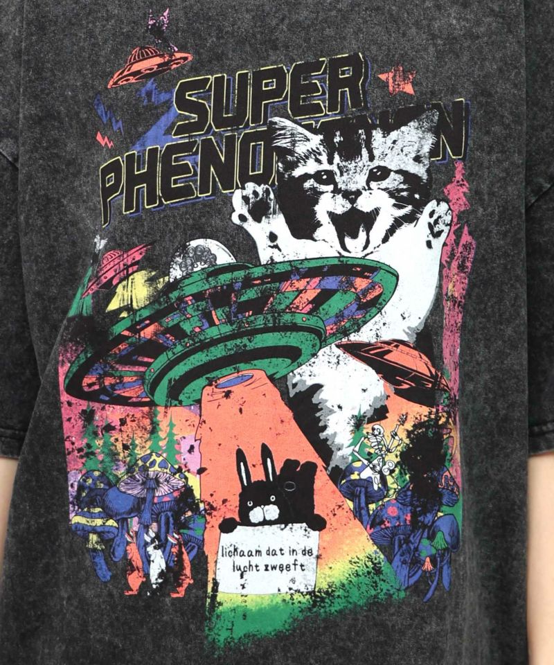 カオス柄ピグメントTシャツ-11
