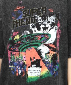 カオス柄ピグメントTシャツ-11