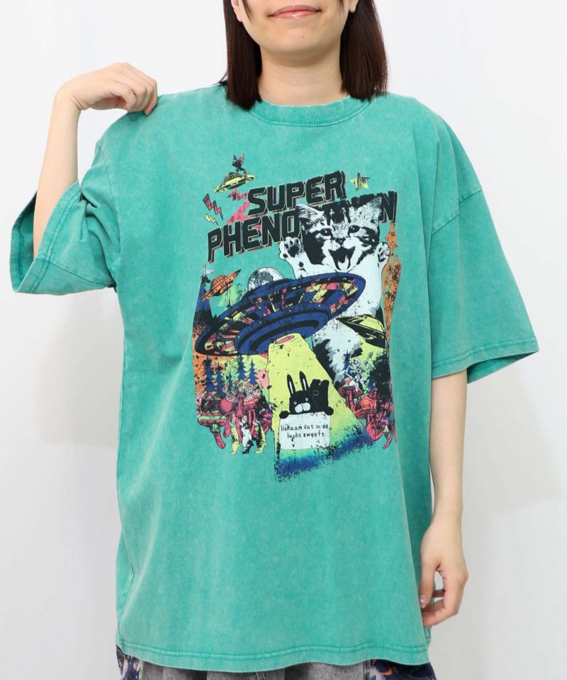 カオス柄ピグメントTシャツ-12