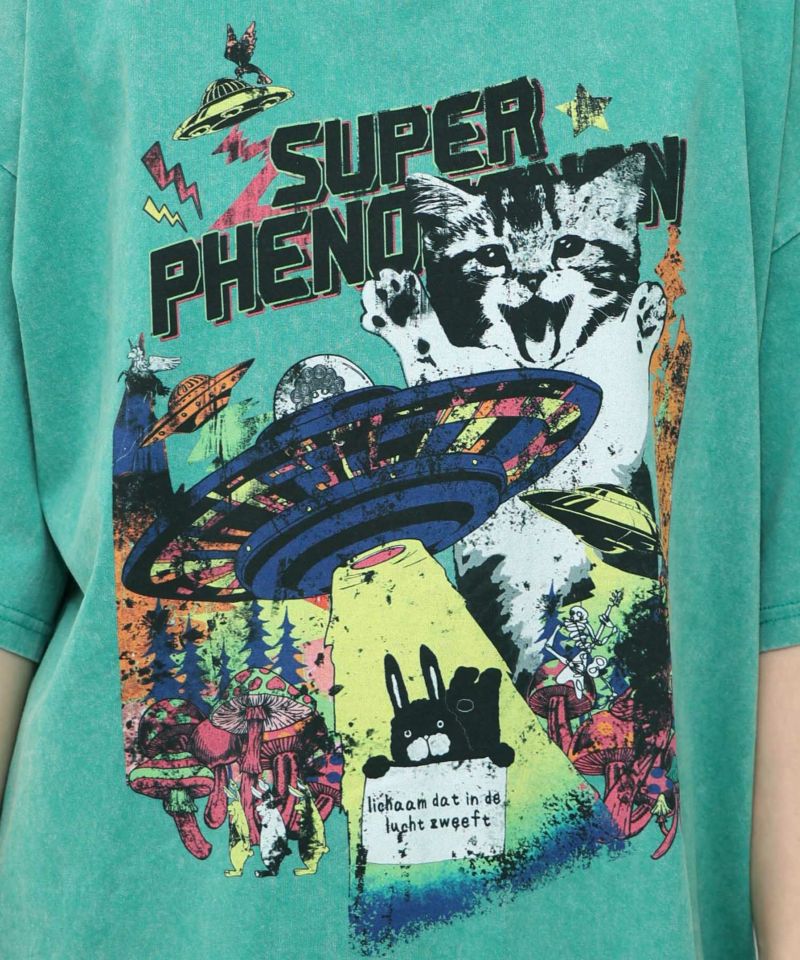 カオス柄ピグメントTシャツ-15
