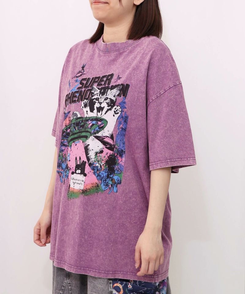 カオス柄ピグメントTシャツ-17