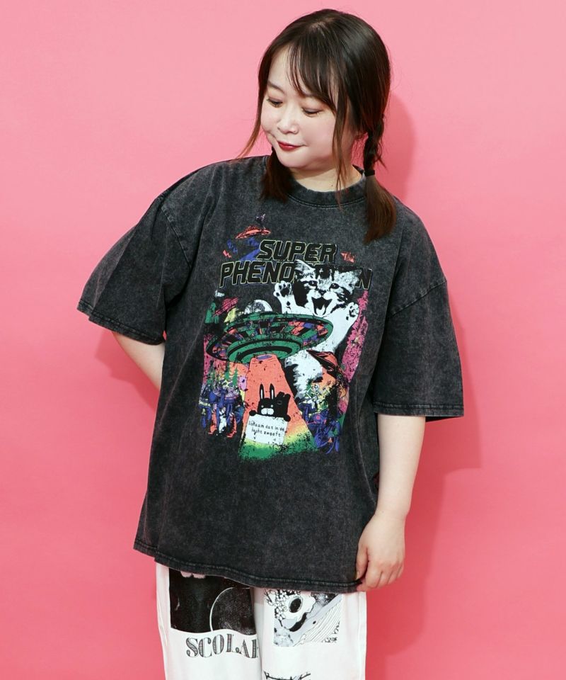 カオス柄ピグメントTシャツ-20