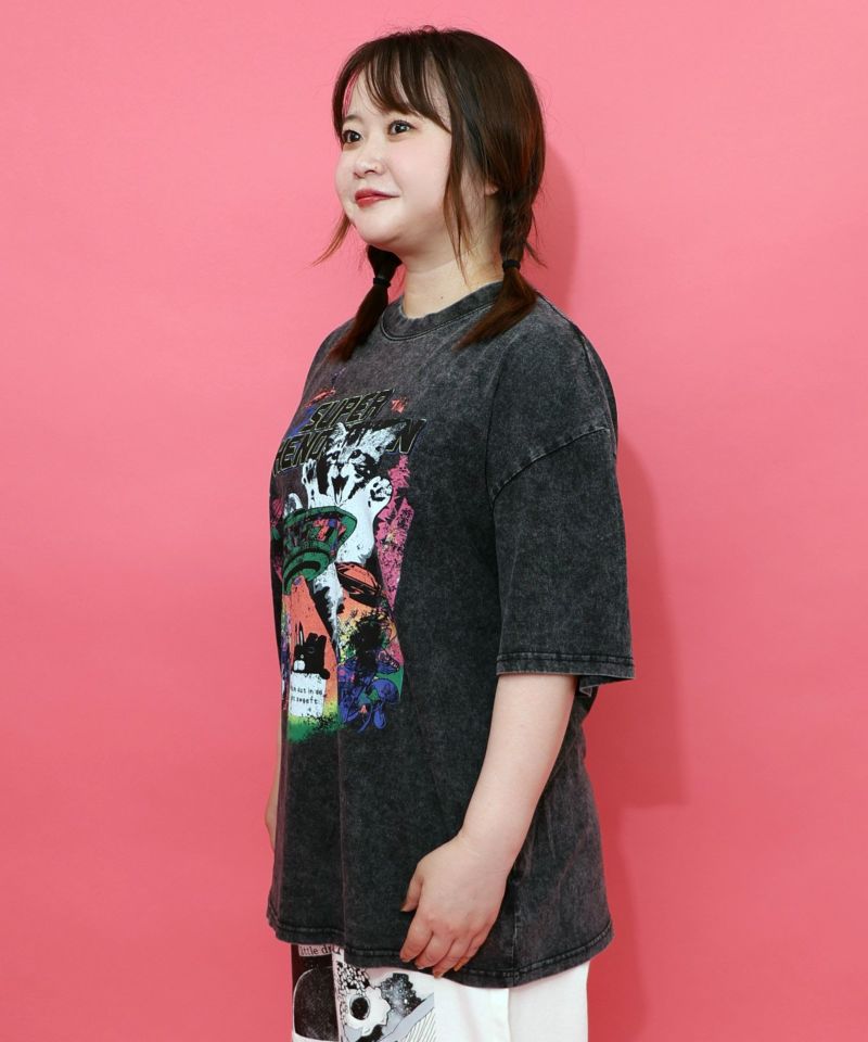 カオス柄ピグメントTシャツ-22