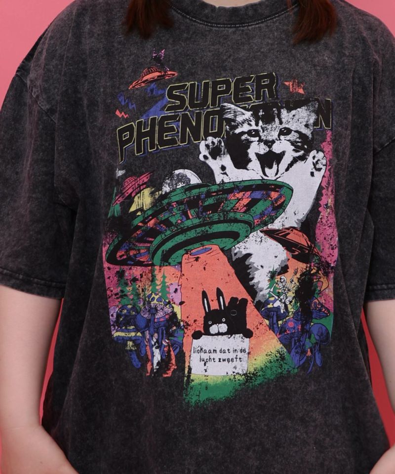 カオス柄ピグメントTシャツ-25