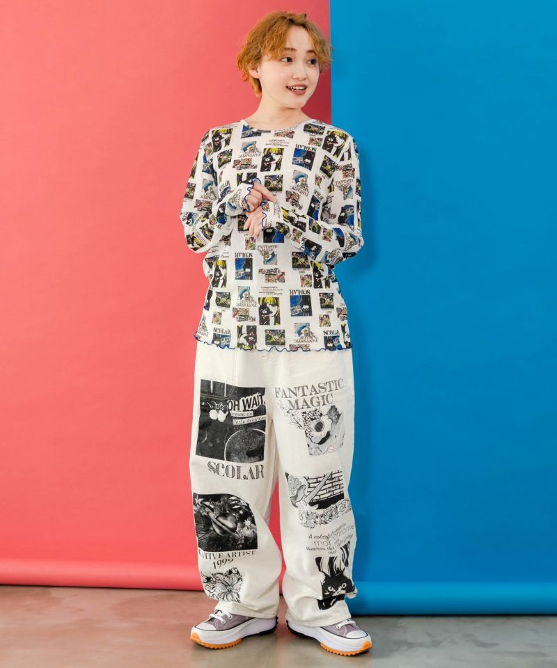arts&science 花柄　ロングシャツ arts&science 花柄 ロングシャツ