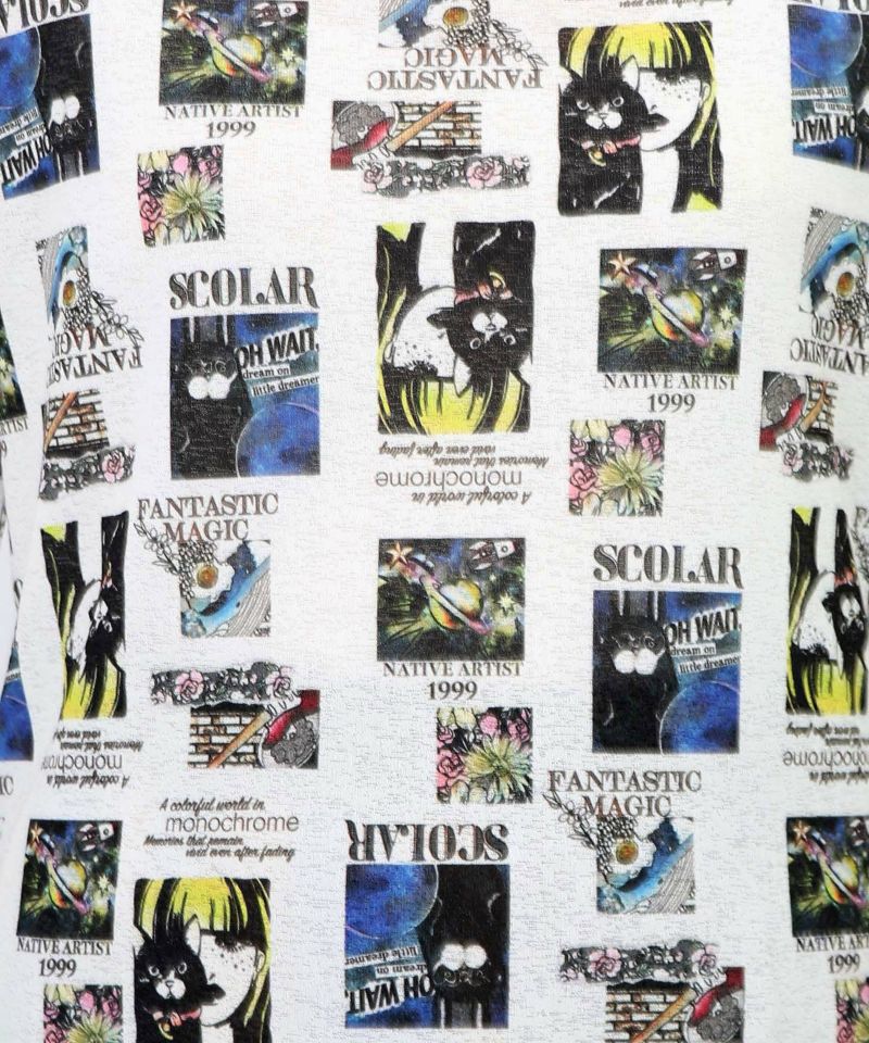アート・宇宙・花柄 3柄展開 接触冷感シアーロンT-11