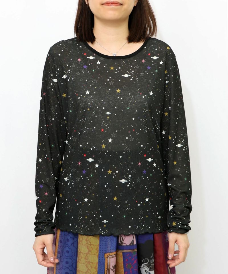 アート・宇宙・花柄 3柄展開 接触冷感シアーロンT-12
