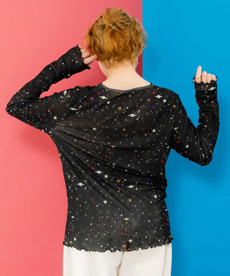 アート・宇宙・花柄 3柄展開 接触冷感シアーロンT-30
