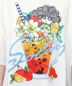 スカラーサングリア柄 接触冷感プルオーバー-11