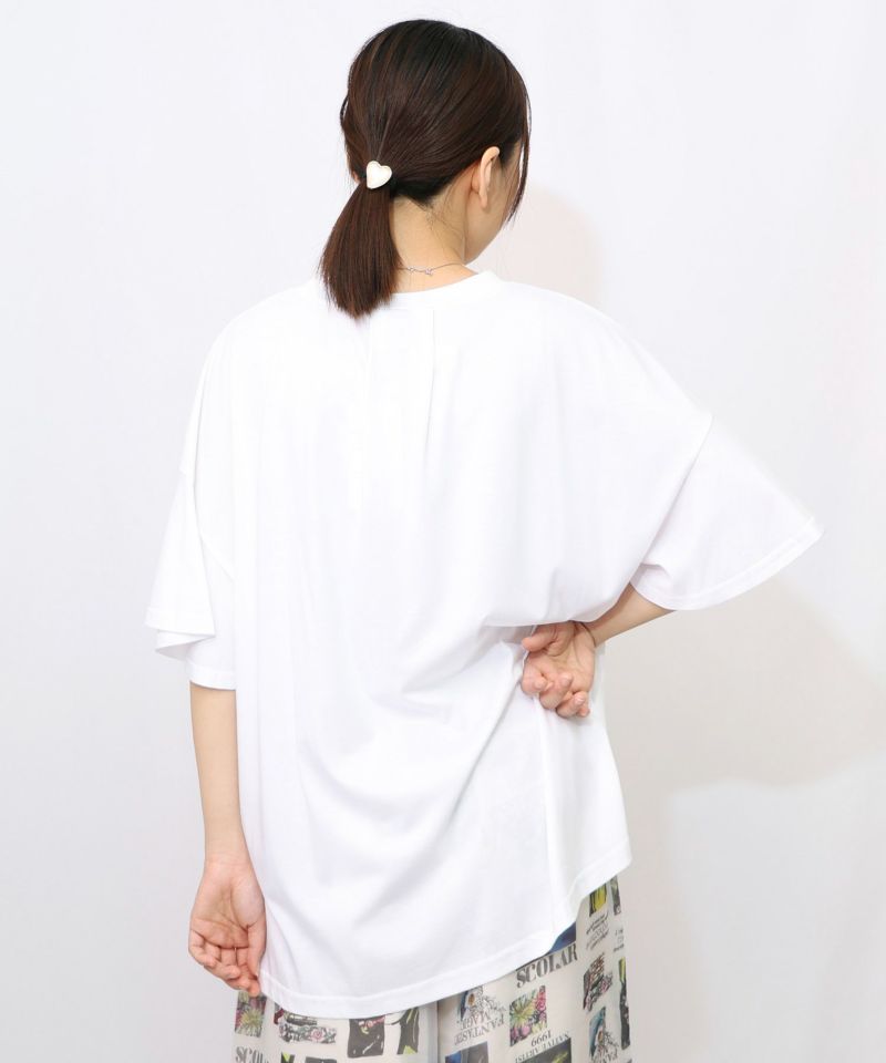ベネツィア帽子柄フレアTシャツ-9
