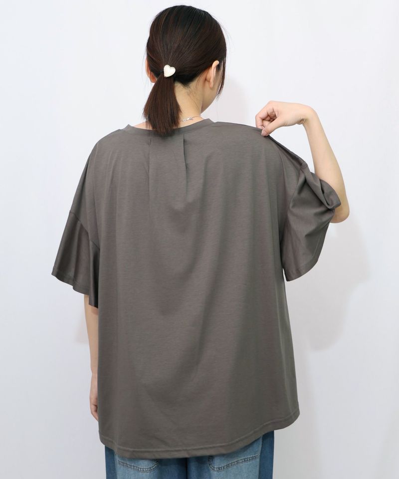 ベネツィア帽子柄フレアTシャツ-13