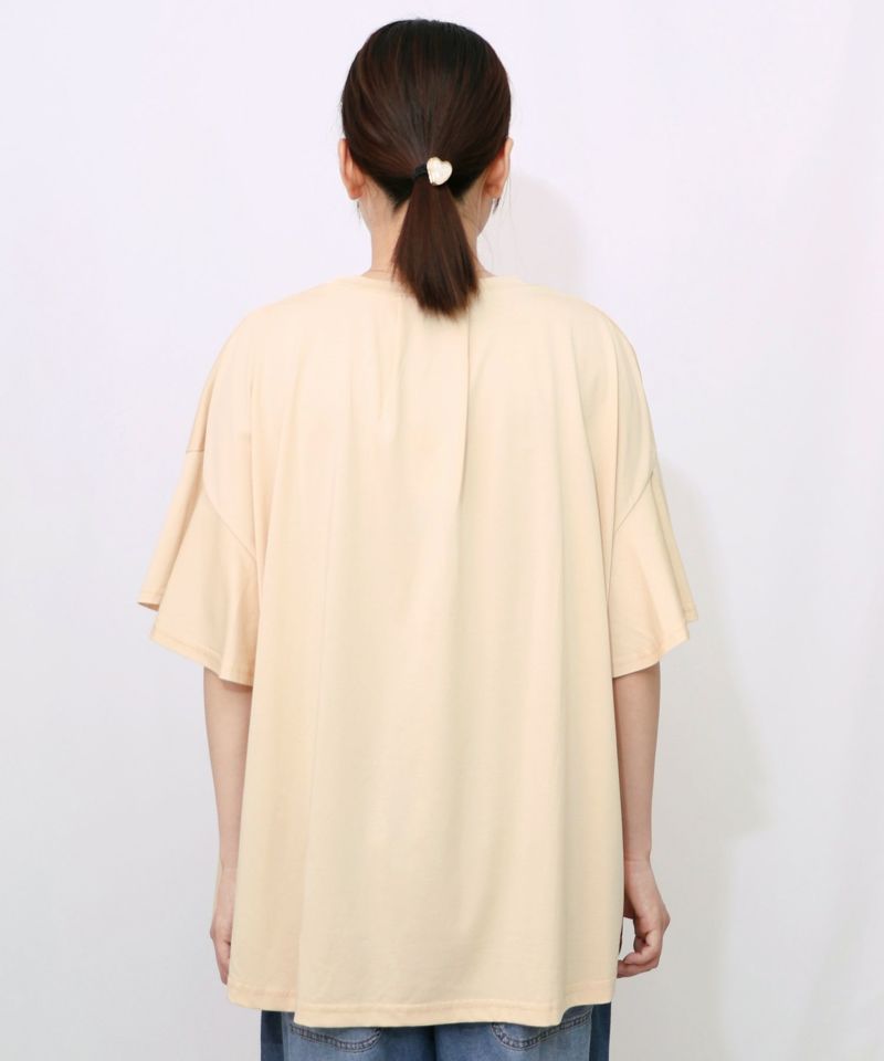 ベネツィア帽子柄フレアTシャツ-17