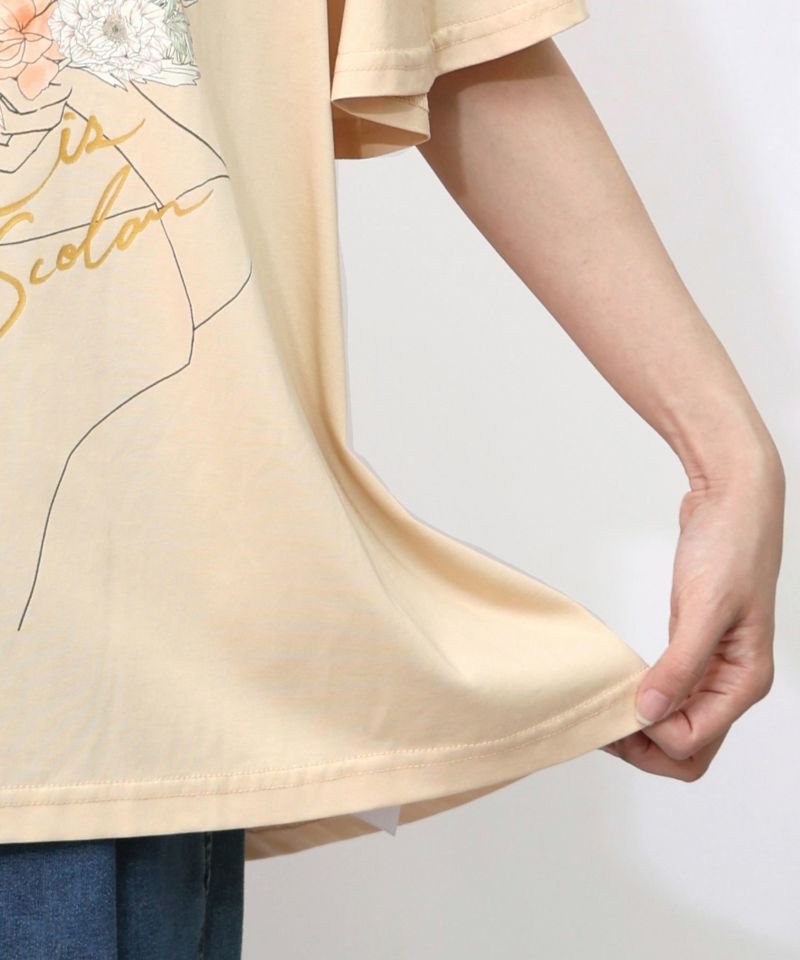 ベネツィア帽子柄フレアTシャツ-22