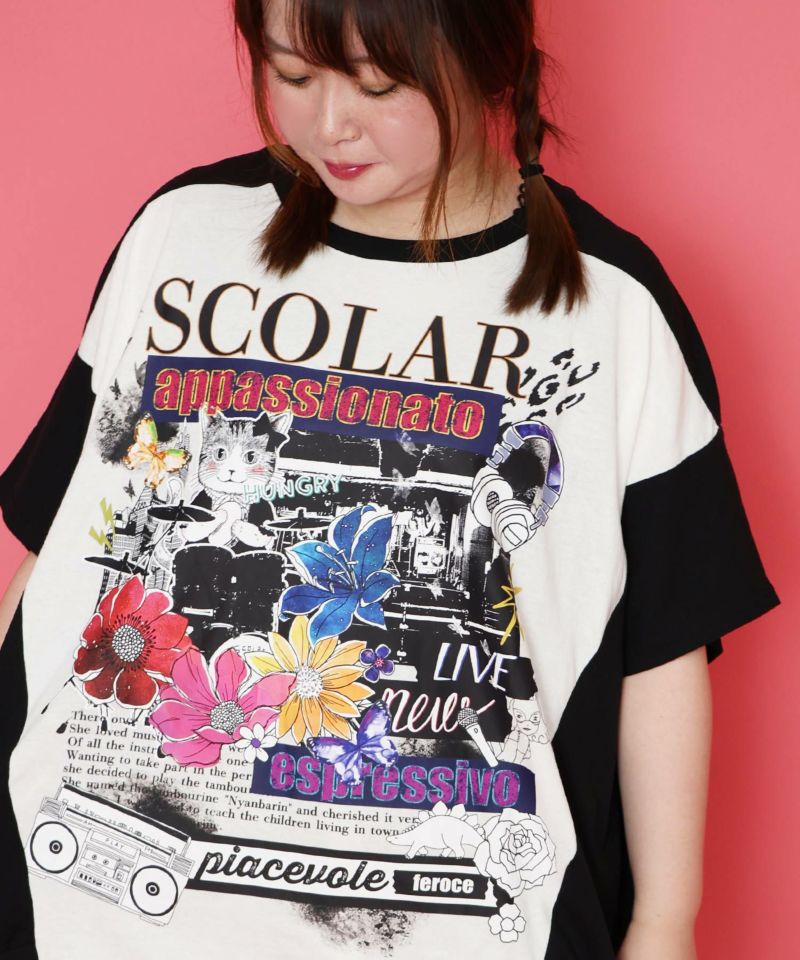 152693：Live柄バイカラープルオーバーの通販-ScoLar