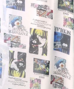 アート・ネコ花柄 2柄展開シアーパンツ-11