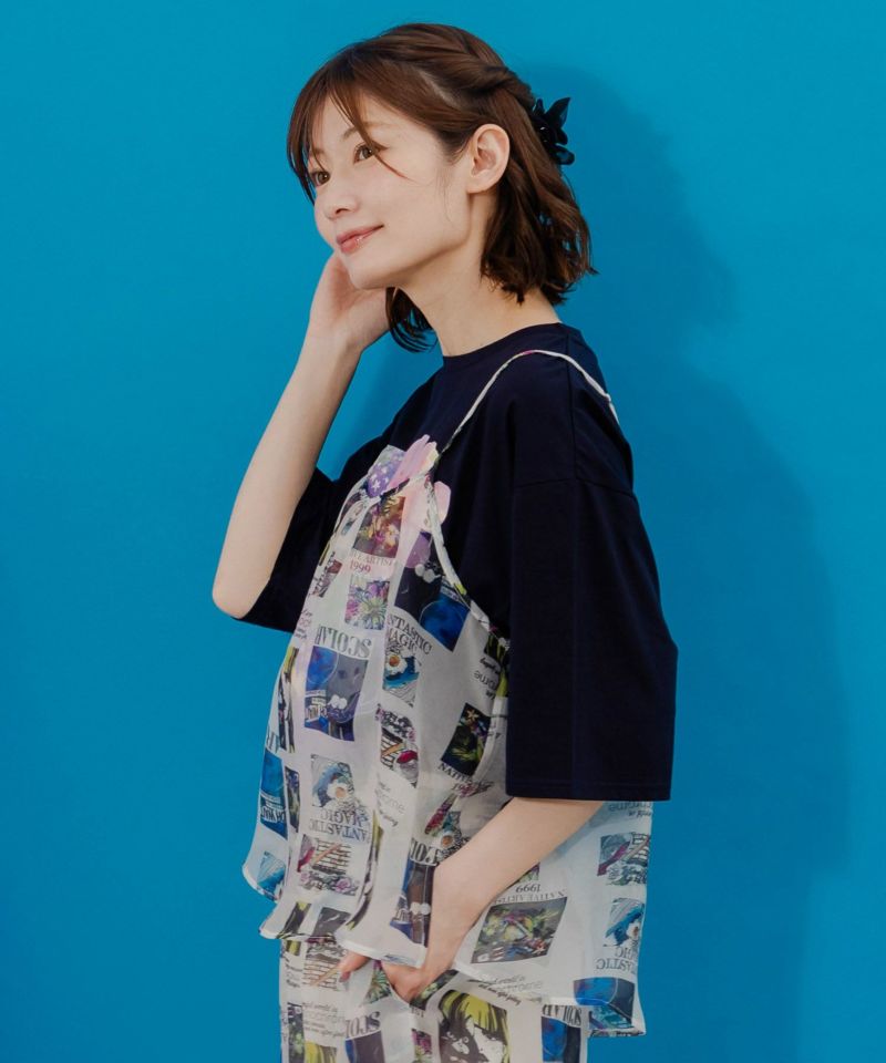 アート・ネコ花柄 2柄展開シアービスチェ-19