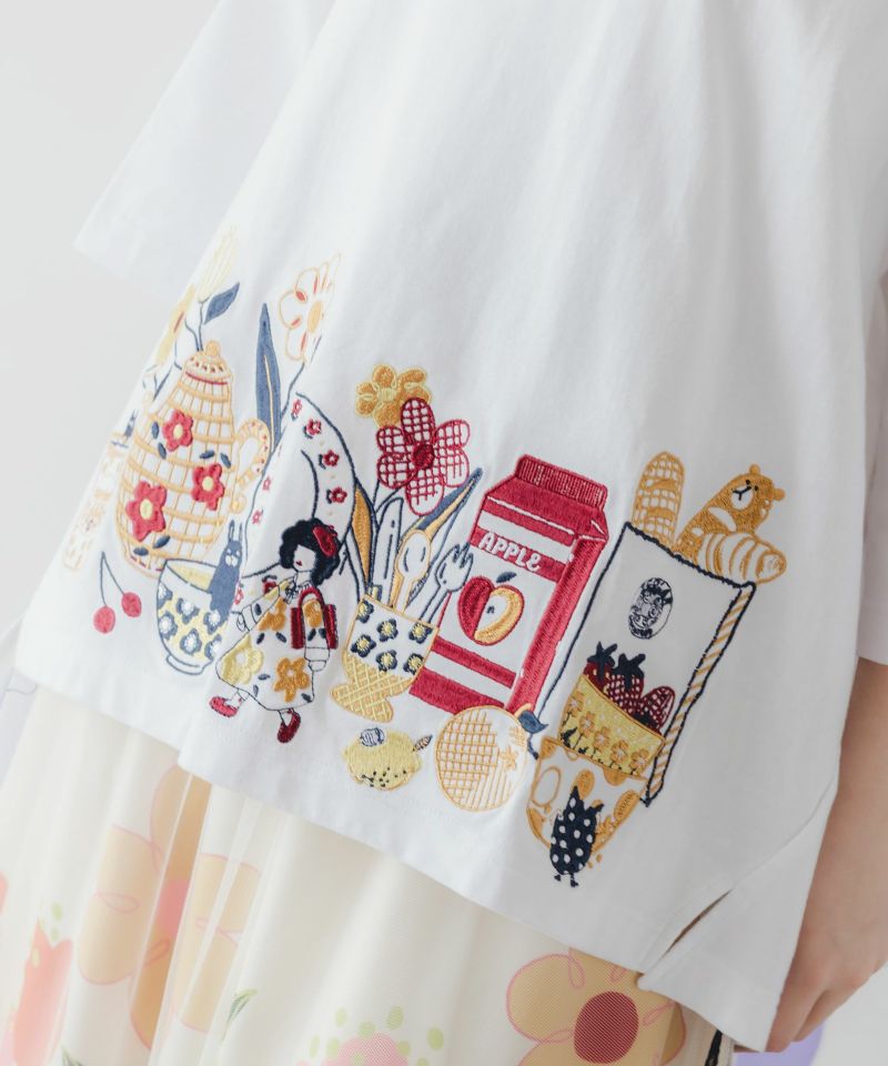 キッチンのこびと柄 刺繍プルオーバー-6
