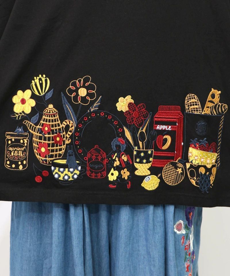 キッチンのこびと柄 刺繍プルオーバー-15