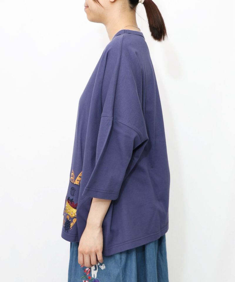 キッチンのこびと柄 刺繍プルオーバー-17