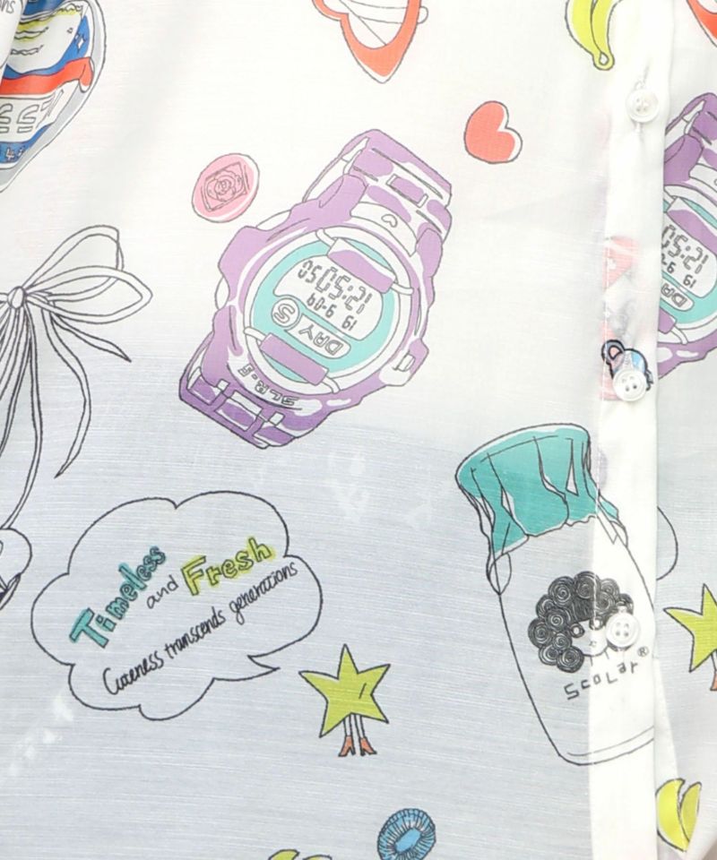 平成流行の総柄シャツ-11