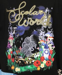 リメイク風デニム切替 花柄ワンピース-10