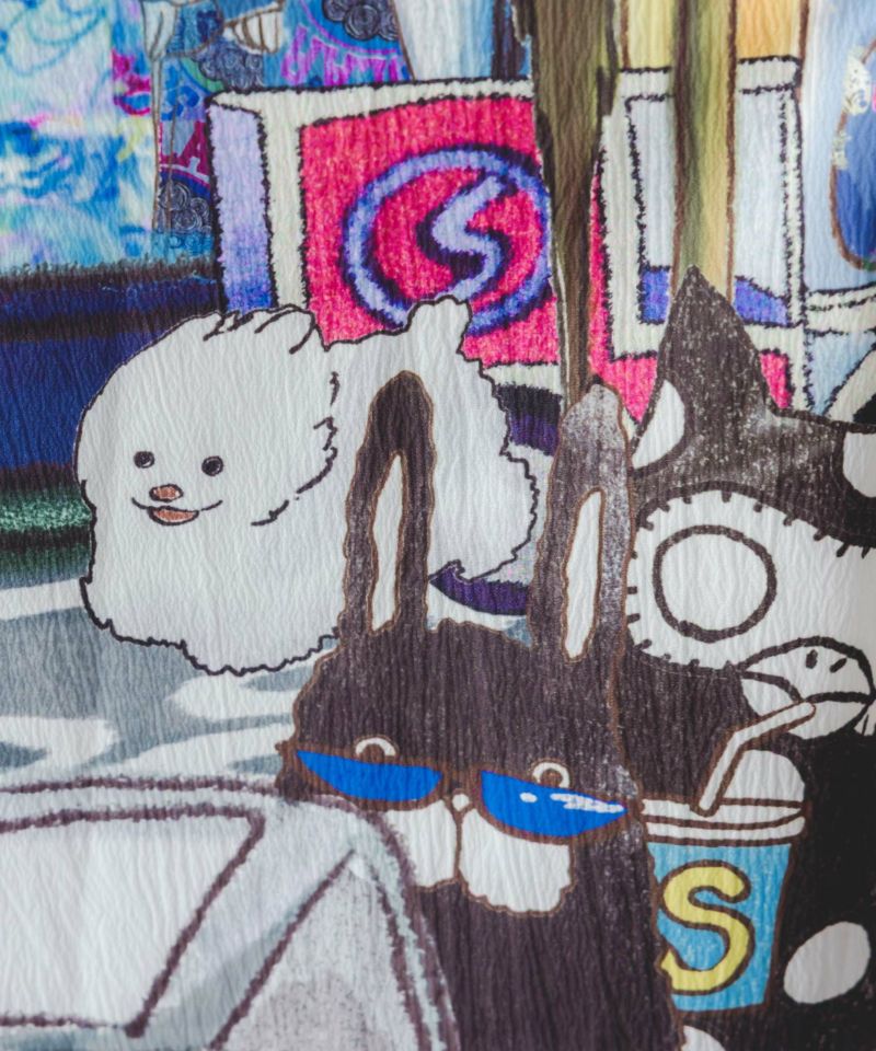 四季の柄・ヴィンテージカー 2柄展開スカート-8