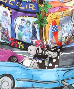 四季の柄・ヴィンテージカー 2柄展開スカート-12