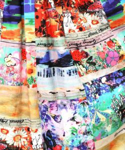 152755：四季の柄・ヴィンテージカー 2柄展開スカートの通販-ScoLar