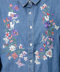 刺繍デニムシャツ-13