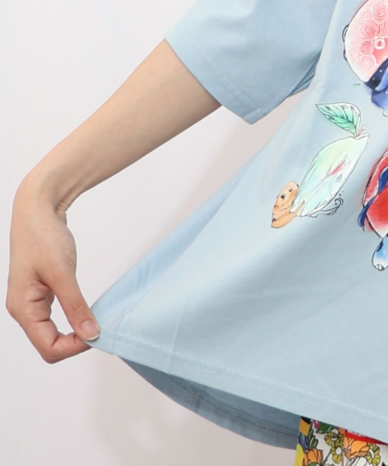 アニマルリンゴ柄Tシャツ-21