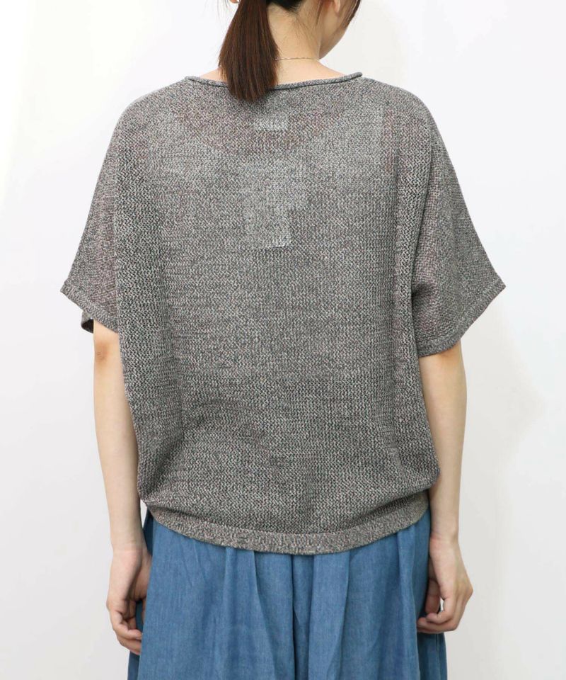 麻混KNITネコ柄プルオーバー-9