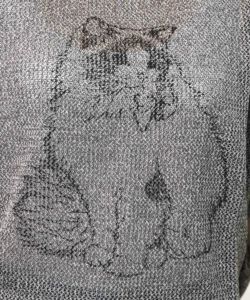 麻混KNITネコ柄プルオーバー-10