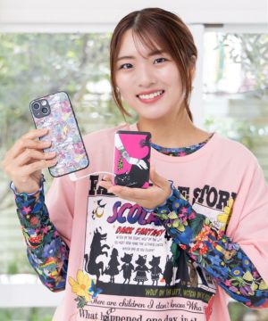 チェシャ猫様【ScoLar】カーディガン ・シフォン スカート・うさぐるみ三点 猫モチーフジャカードニット（オフホワイト/グレー/ベージュ