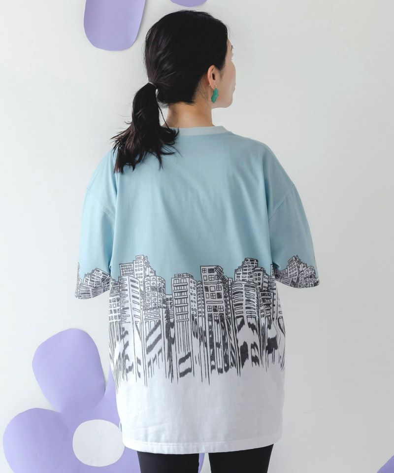 うさクマヒーローごっこ柄Tシャツ-5