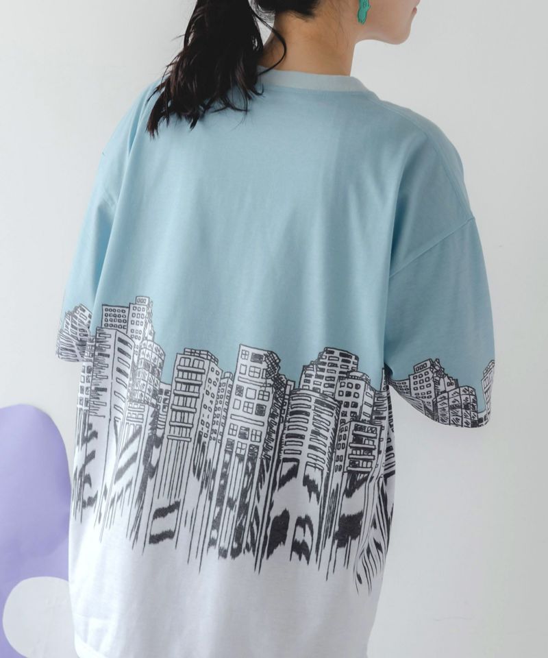 うさクマヒーローごっこ柄Tシャツ-7
