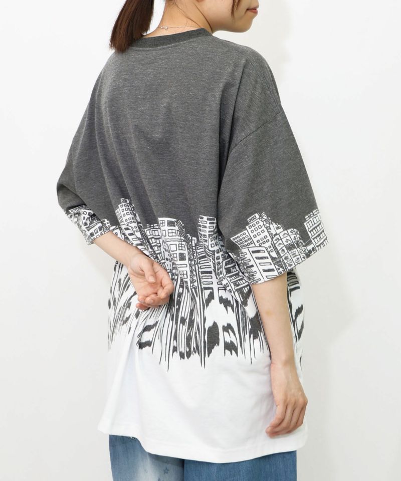 うさクマヒーローごっこ柄Tシャツ-10