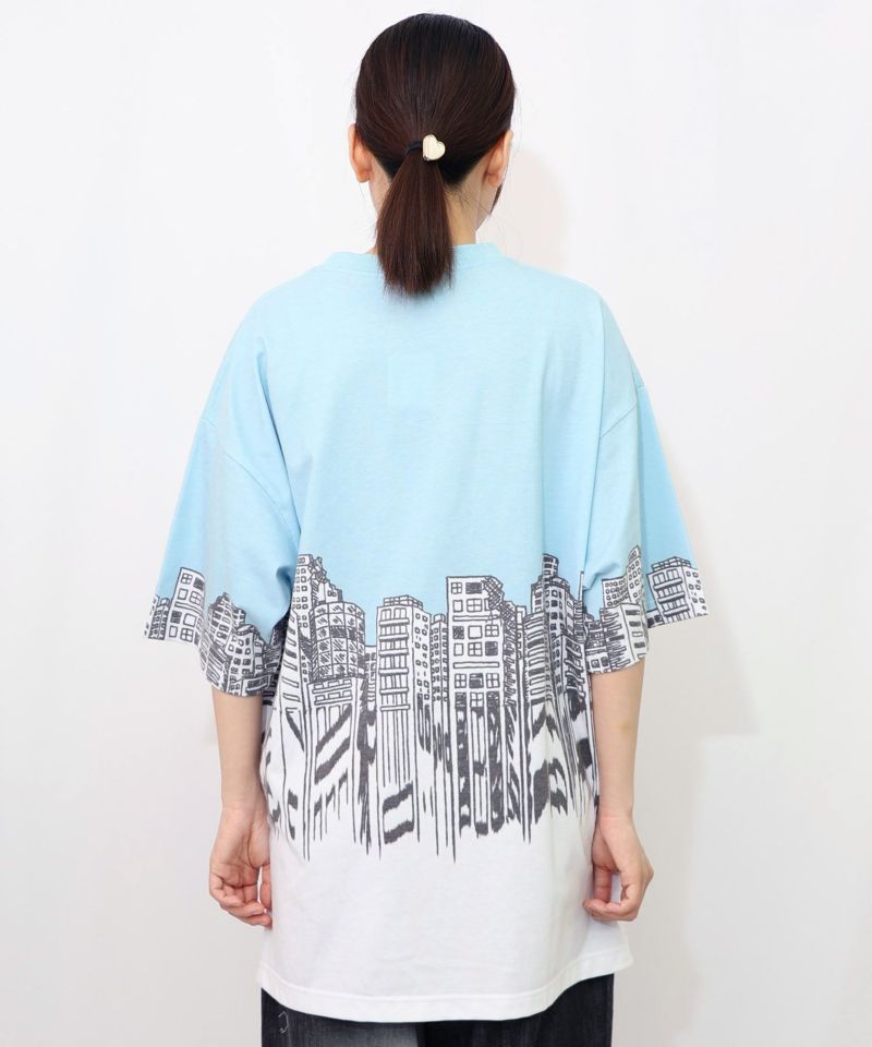 うさクマヒーローごっこ柄Tシャツ-14