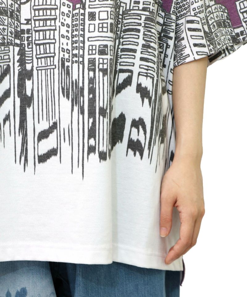 うさクマヒーローごっこ柄Tシャツ-22