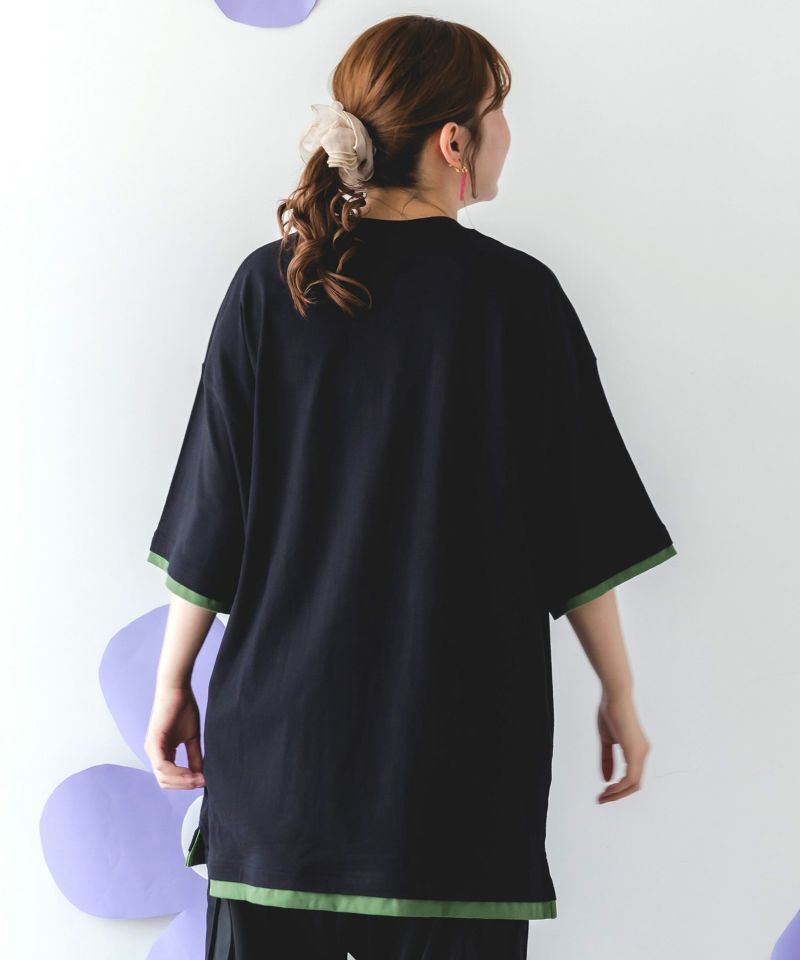 パリティのネコとモンスター「くいしんぼう」Tシャツ-5