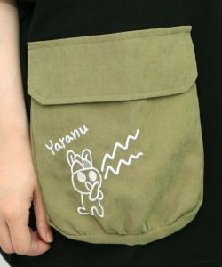 ヒーローごっこ刺繍 ポケット付きドロストTシャツ-15