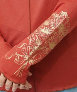 花束箔プリント 配色メローシアーロンT-21