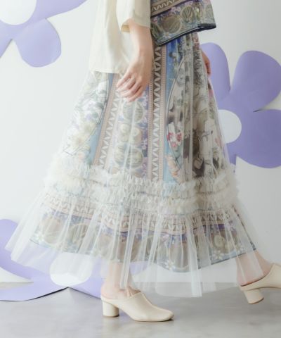 is Scolor スカラー 刺繍入りフレアスカート ロング オリーブ 未使用品 iS ScoLarの商品一覧ページ|公式サイトScoLar