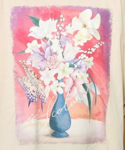 花瓶柄シフォン切替プルオーバー-13