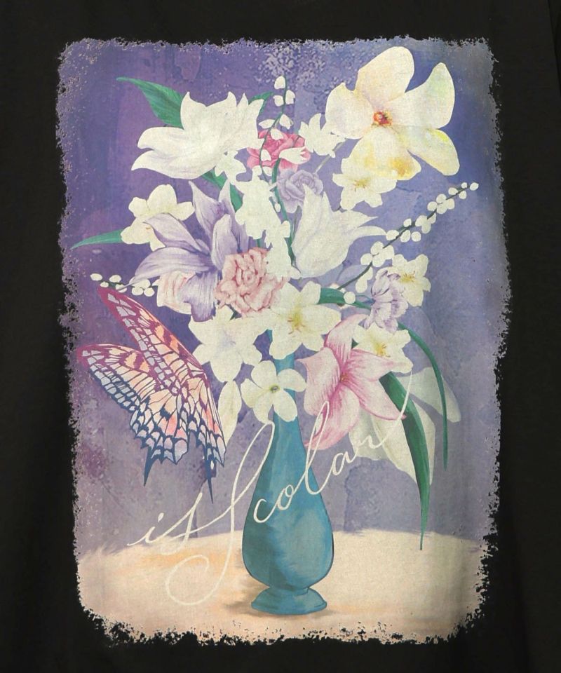 花瓶柄シフォン切替プルオーバー-17